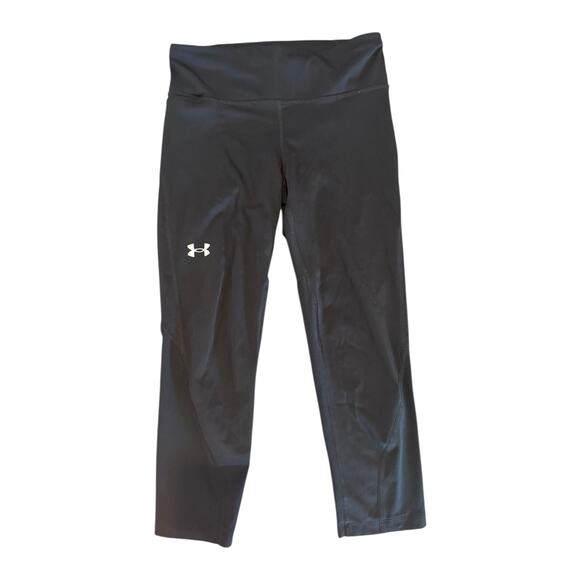 Under Armour HeatGear Black Capri Women’s Athletic Workout Leggings Small - Picture 2 of 8